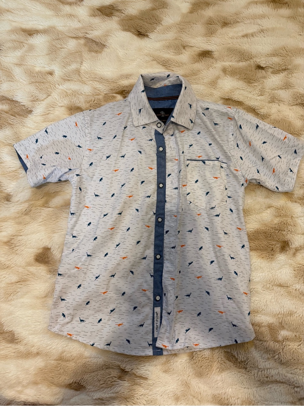 Boy’s Dinosaur collared shirt